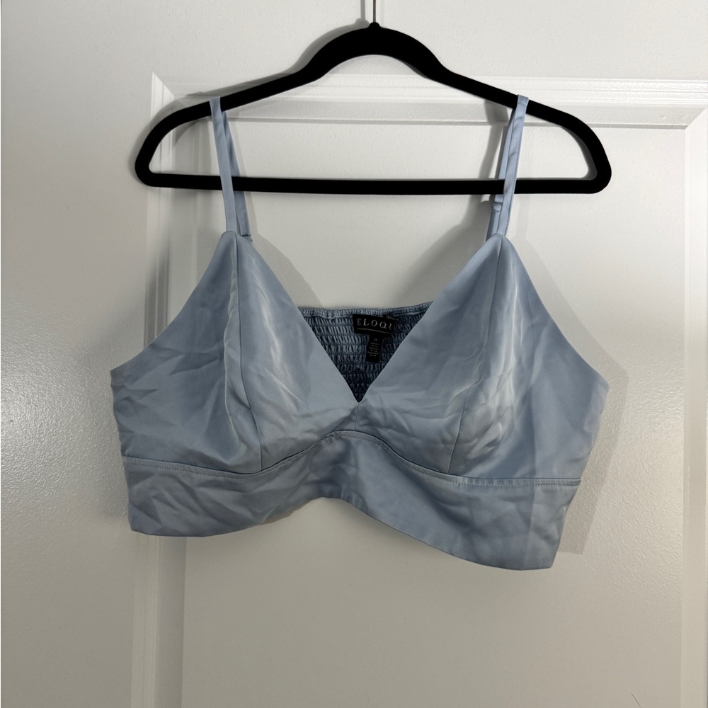 Eloquii Blue Full-Coverage Bra Intimates & Sleepwear